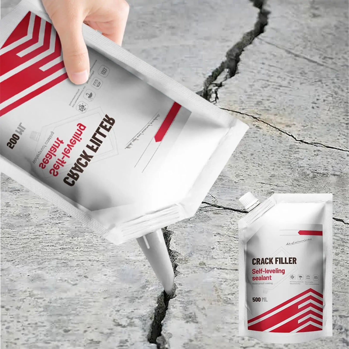 500ml Sealant Roof Floor Caulking Glue For Concrete Joint Filling Sealant Crack Filler Repair Caulk Resistant Wall JointAdhesive Peaceful Pleasures Health and Wellness