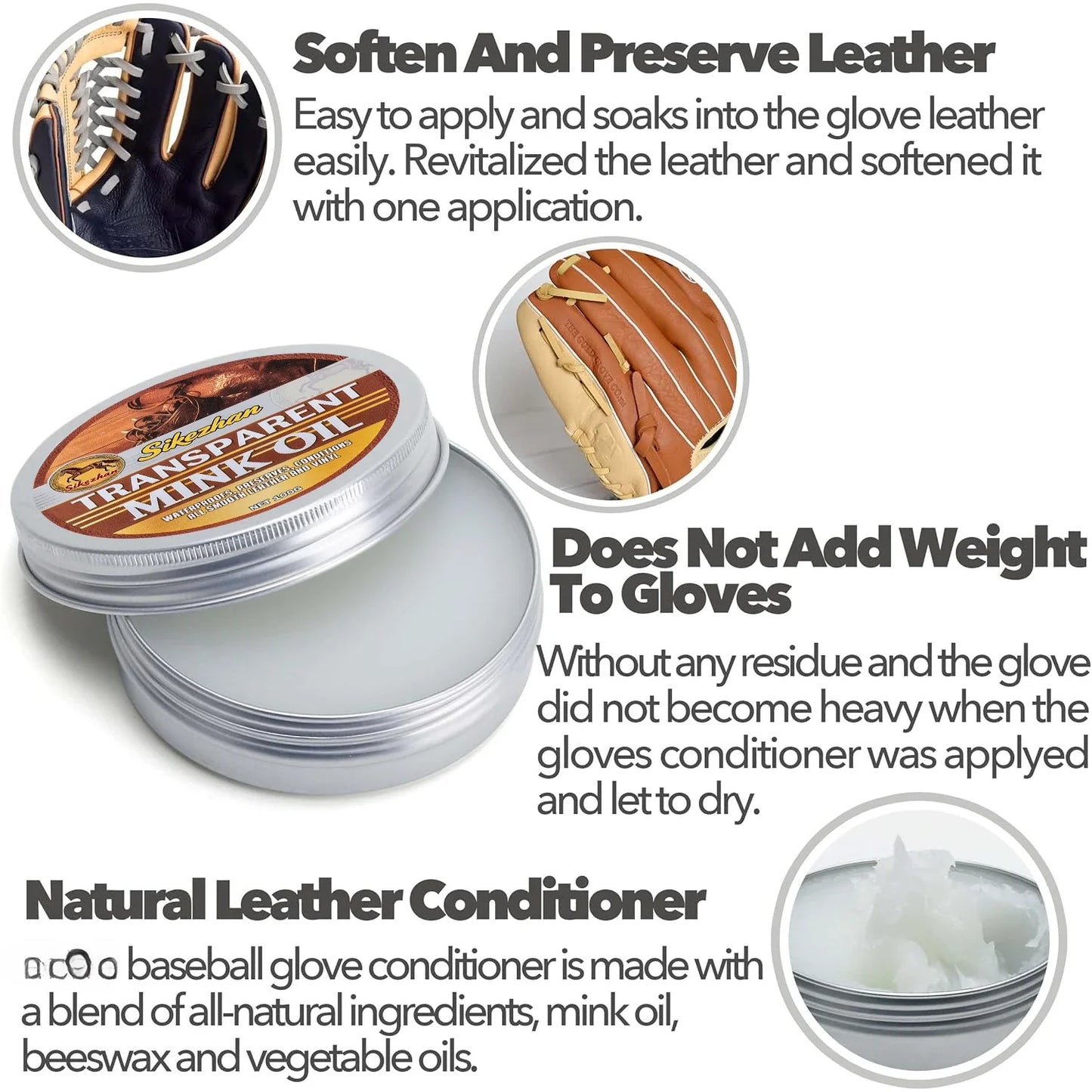 Baseball Glove Conditioner Cream – Softens & Preserves Leather