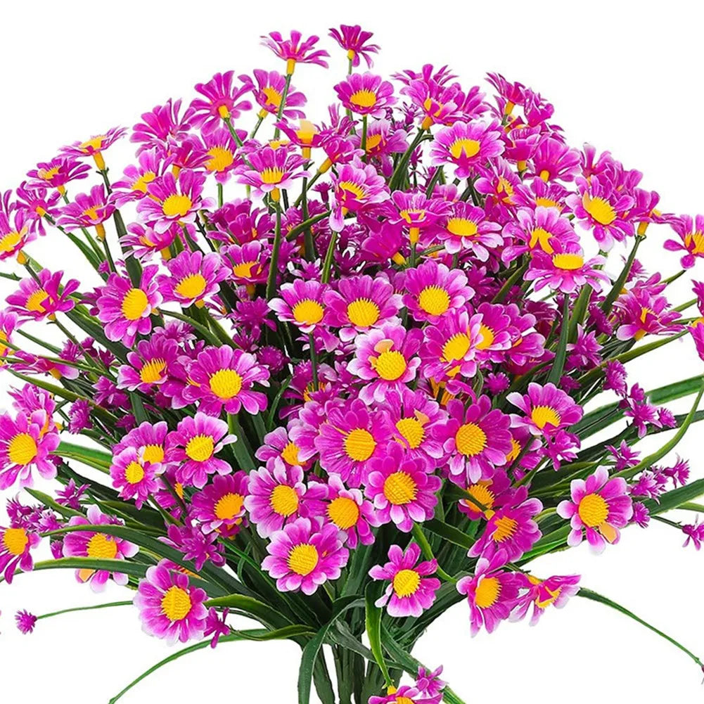 Artificial White Daisy Flower Bouquet DIY Vase Home Garden Living