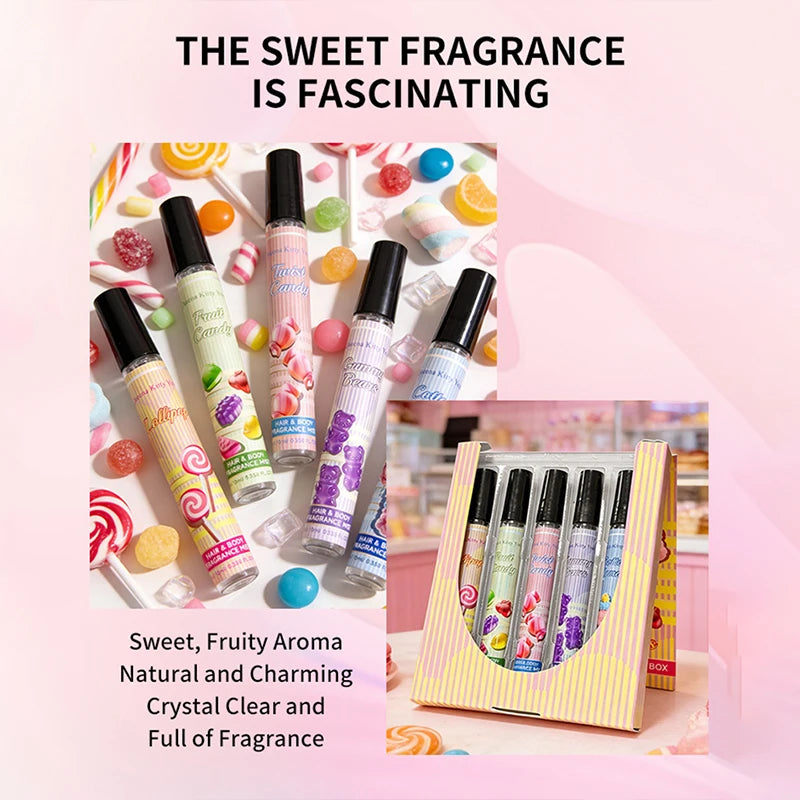 Candy Perfume Set 5pcs Sweet Floral EDT Spray 10ml | Gift Set