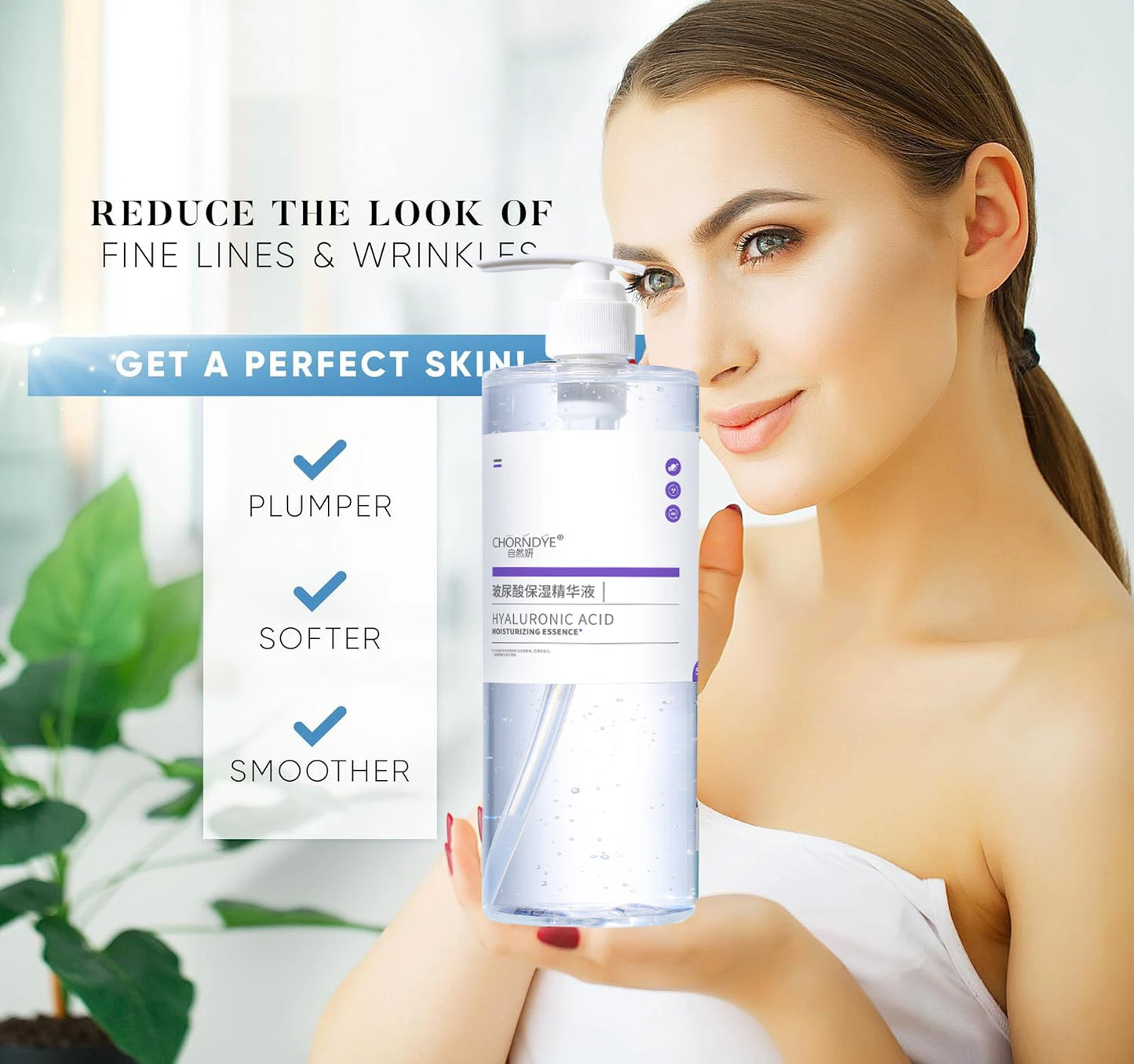 500ml Hyaluronic Acid Deep Hydration Cooling for Face,Hydration Booster,Refreshing Lightweight Texture Korean Glass Skin Care Peaceful Pleasures Health and Wellness