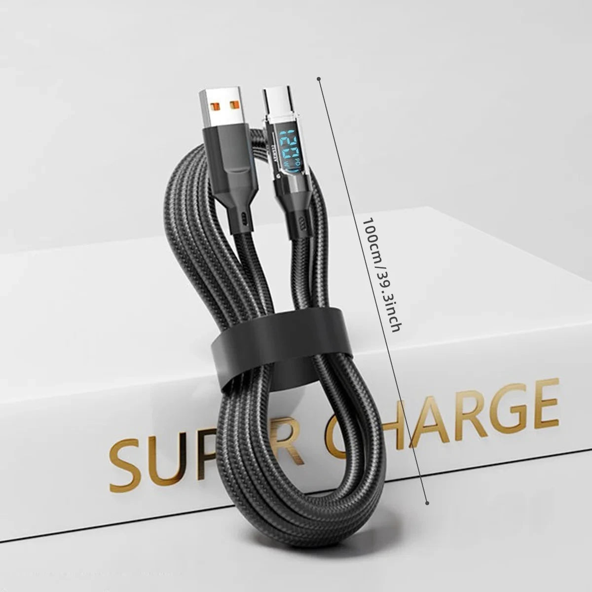 120W USB-C Fast Charging Cable LED Display | C to C & A to C Peaceful Pleasures Health and Wellness