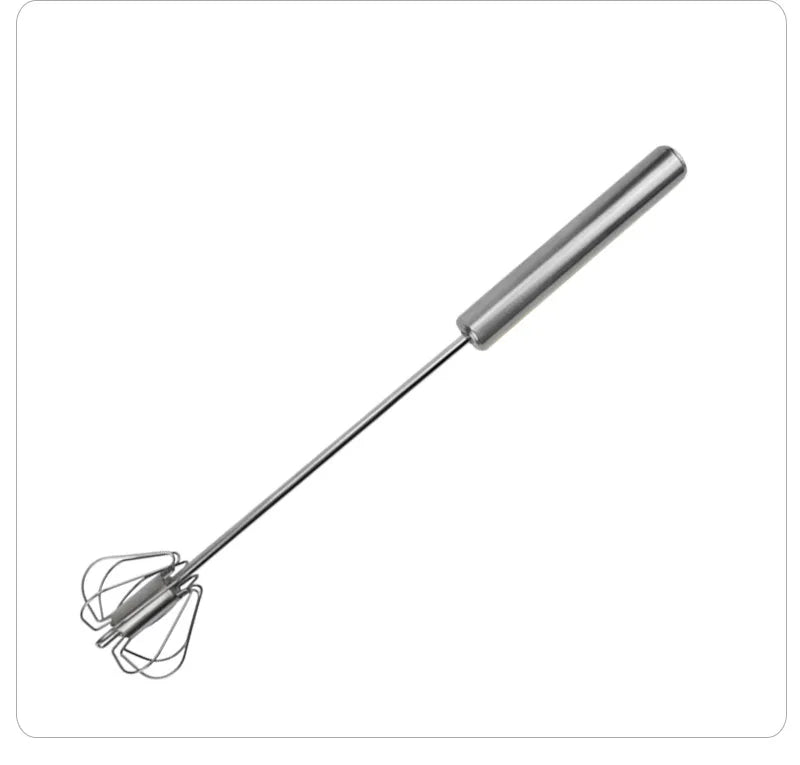 Semi-Automatic Hand Whisk | Stainless Steel Egg Beater