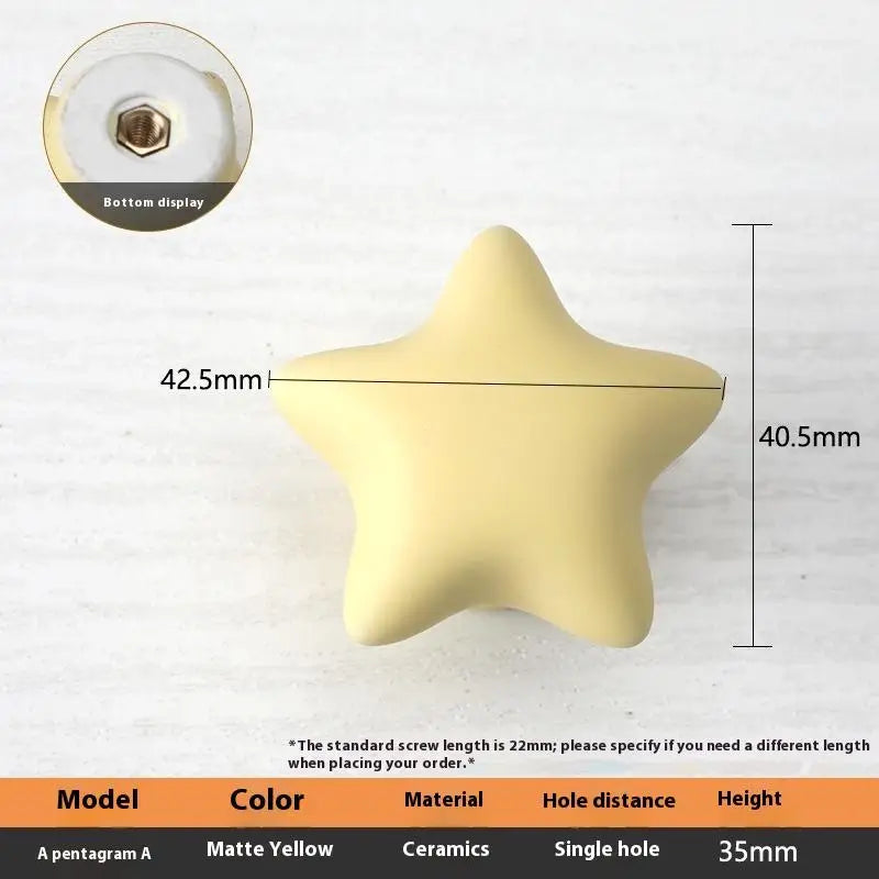 1pc Children's Furniture Handles Nordic Ceramic Children Room Cabinet Handles Macaron Colorful Round Drawer Knobs And Pulls Peaceful Pleasures Health and Wellness A13