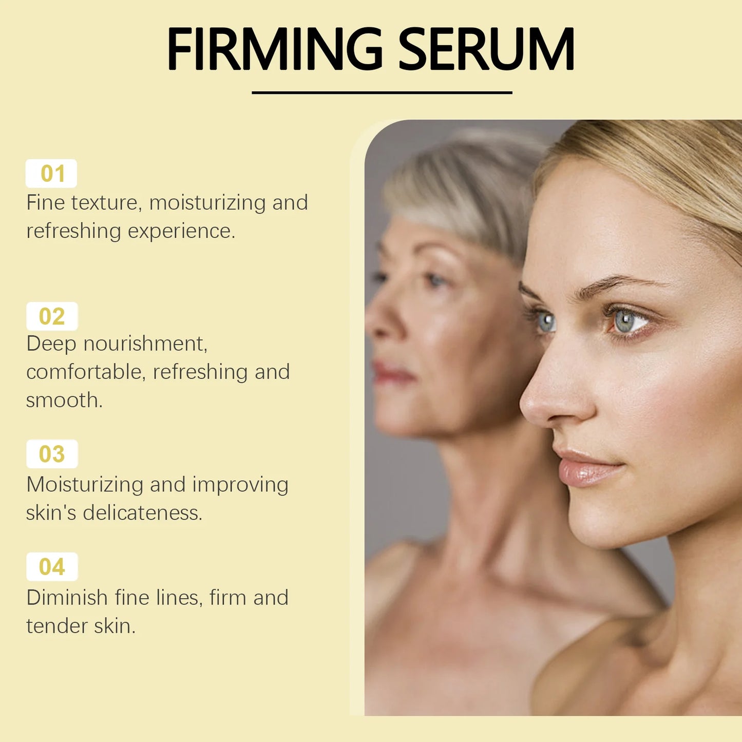 Anti-Wrinkle Firming Serum – Hyaluronic Acid & Vitamin E