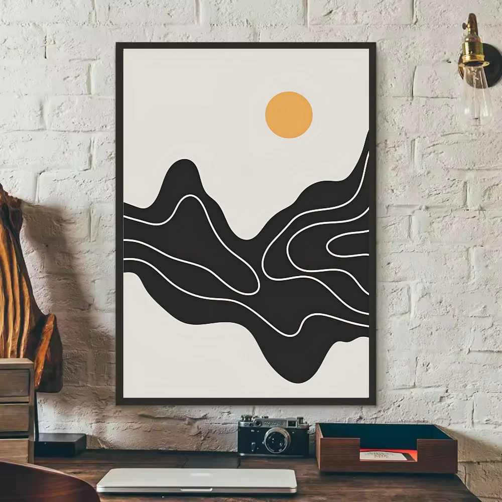 Abstract Bohemian Wall Art Poster | Waterproof PVC Home Decor Wall Art Poster Peaceful Pleasures Health and Wellness