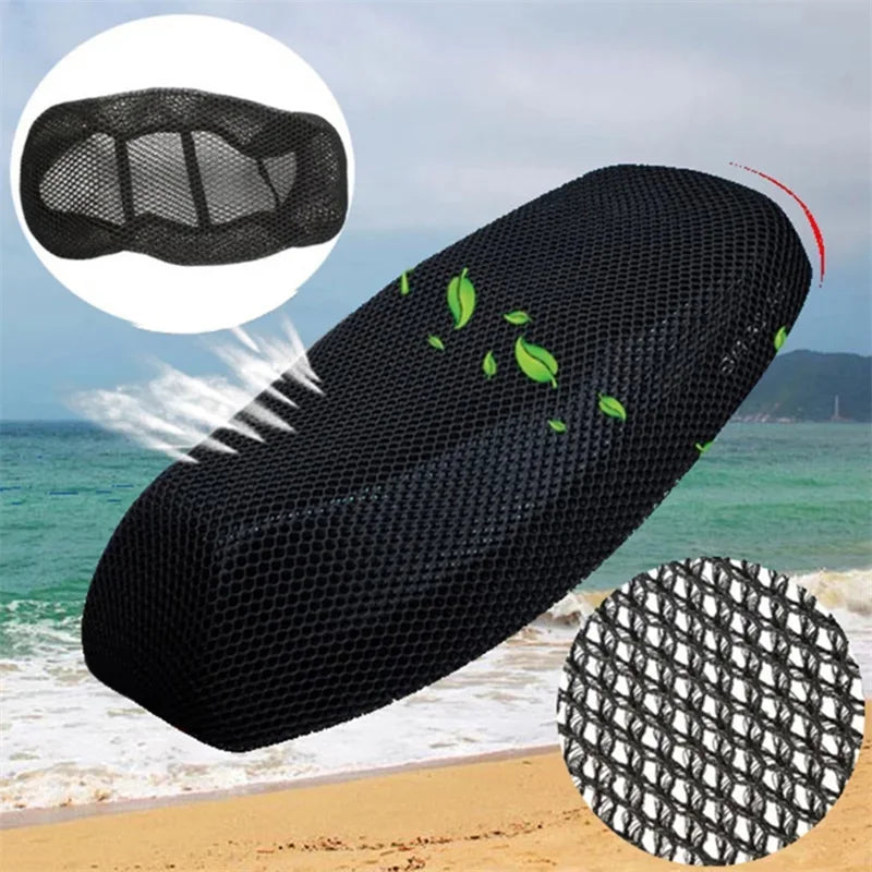 3D Mesh Motorcycle Seat Cover | Anti-Slip Breathable Cushion