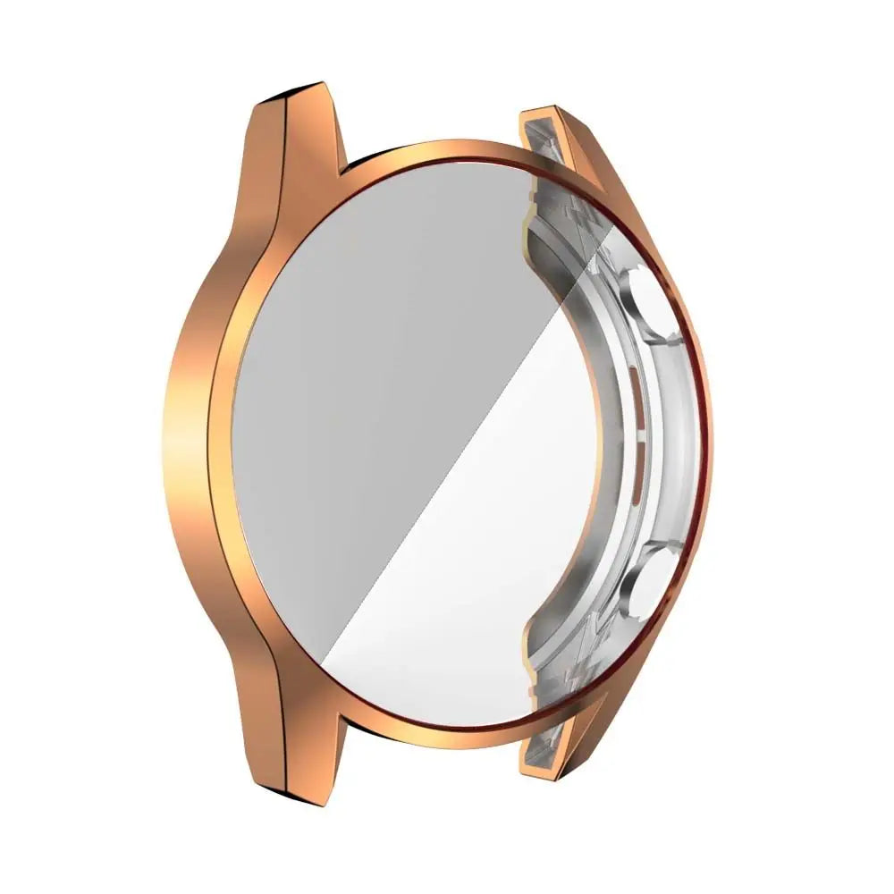 Accessories Clear TPU Case Watch Frame Cover For Huawei watch gt 2 Case Smart Watch Protector Full Protective Case Cover Peaceful Pleasures Health and Wellness rose gold--