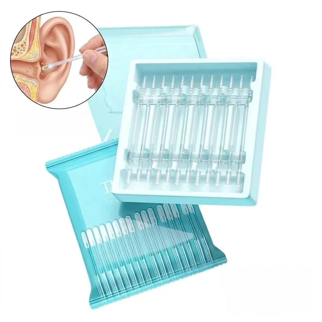Sticky Ear Wax Remover Swabs – 24pc Disposable Kit