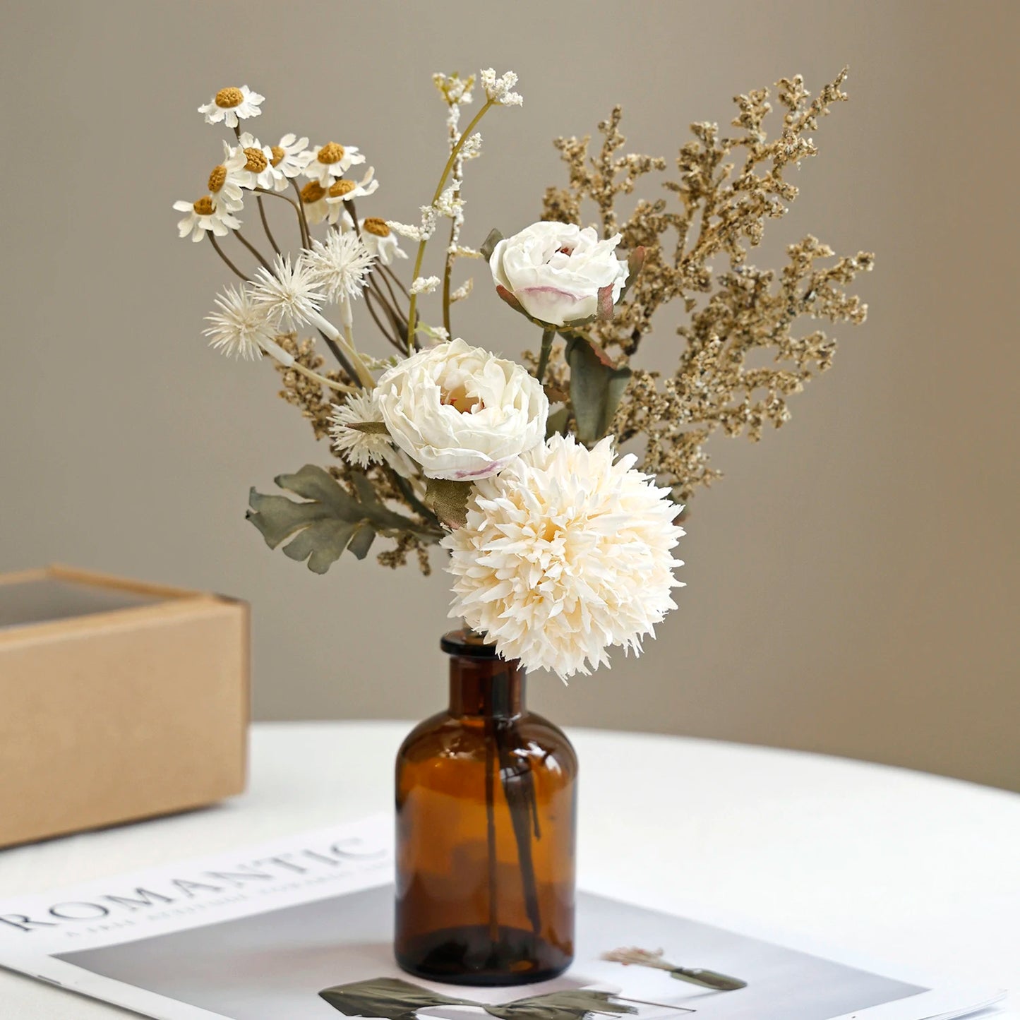 Artificial Silk Peony Bouquet for Wedding, Home & Party Decor