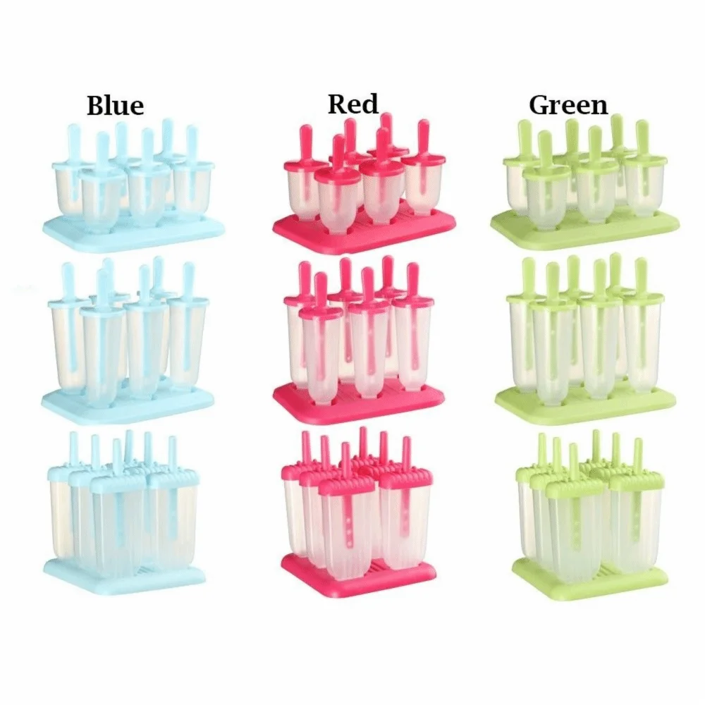 DIY Ice Cream Molds – 6-Cavity Reusable Popsicle Maker Tray