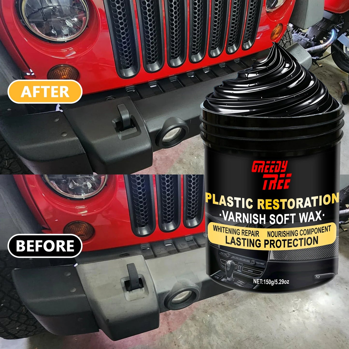 Automotive Plastic Restorer, Tire Brightener & Dashboard Wax