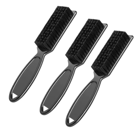 Set Barber Neck Duster Brush Plastic Handle Hairdressing Soft Hair Cleaning Brush Head Shape Carving Cleaning Brush Styling Tool Peaceful Pleasures Health and Wellness 3PCS