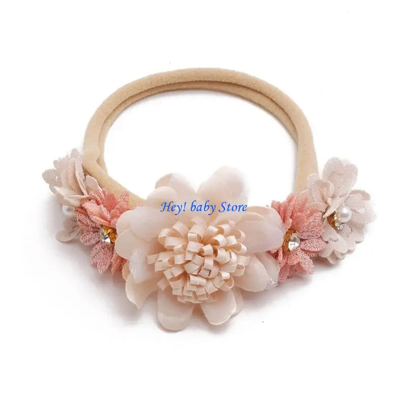 Artificial Flower Baby Headband | Newborn Photo Prop Gift