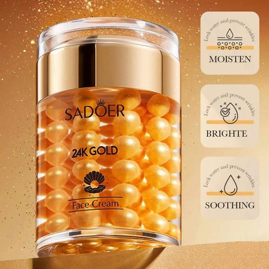 SADOER 24K Gold Pearl Collagen Sleeping Mask Cream 60g Sleeping Mask Cream Oasis Select