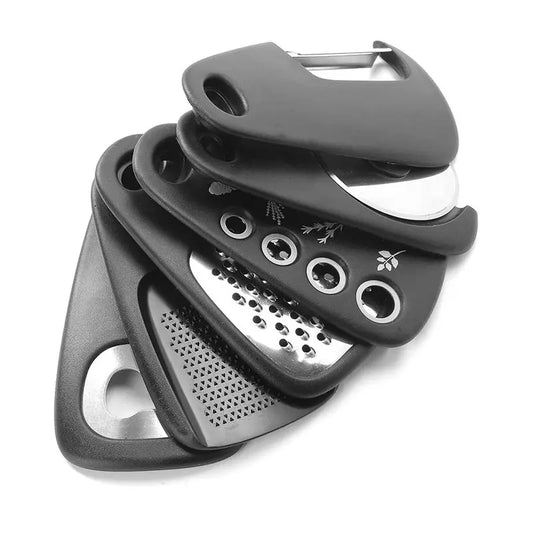 6-Piece Space-Saving Kitchen Gadget Set | Grater, Peeler & More Kitchen Gadget Set Peaceful Pleasures Health and Wellness Black