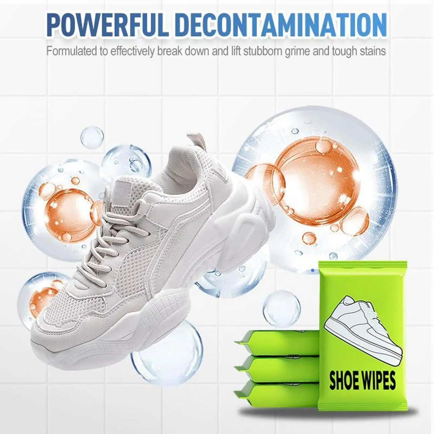Portable Shoe Cleaner Wipes – Sneaker & Leather Cleaning (18pk)