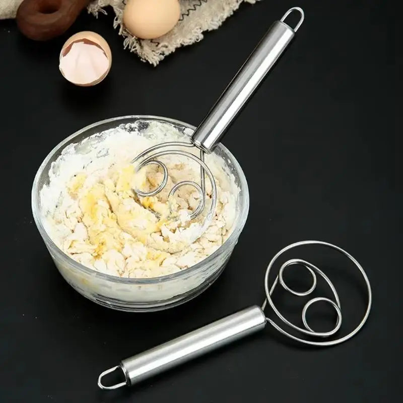 Stainless Steel Spiral Coil Whisk | Ergonomic, Dishwasher Safe