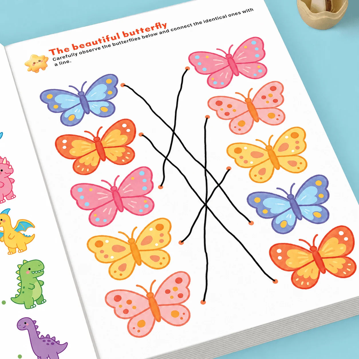 Find Same Matching Workbook 32 Pages Kids Visual Game Preschool