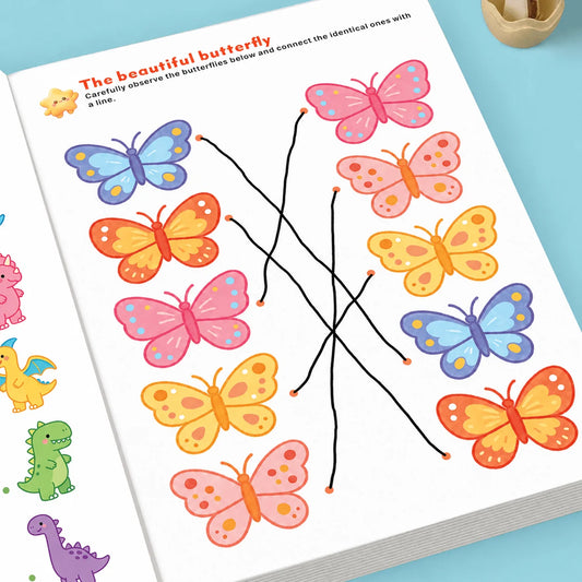 Find Same Matching Workbook 32 Pages Kids Visual Game Preschool Peaceful Pleasures Health and Wellness