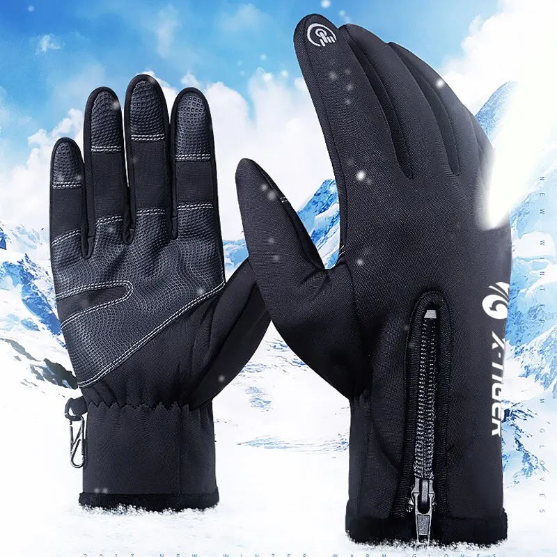 X-TIGER Winter Cycling Gloves – Full Finger, Fleece & Touch Screen