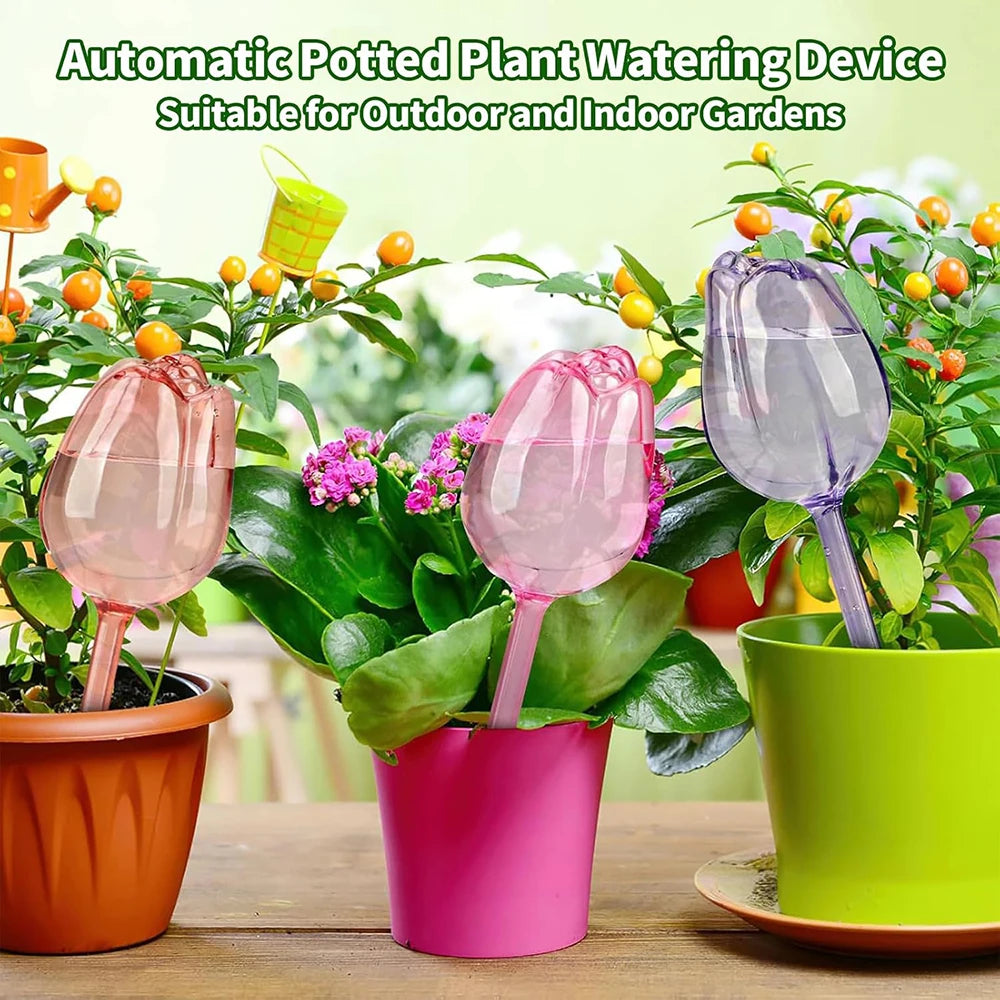 Tulip Self-Watering Planter Inserts – Automatic Plant Watering Devices for Indoor & Outdoor Use