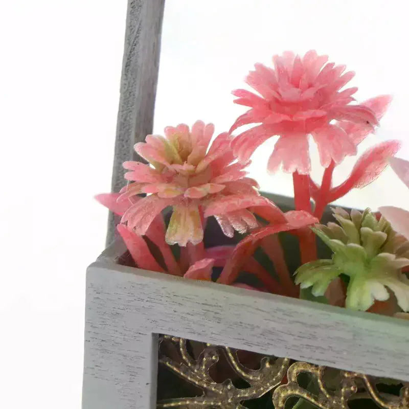 Miniature Flower Basket 1 12 With Artificial Flowers For Dollhouse Decoration Excellent For Photography Prop Display Peaceful Pleasures Health and Wellness