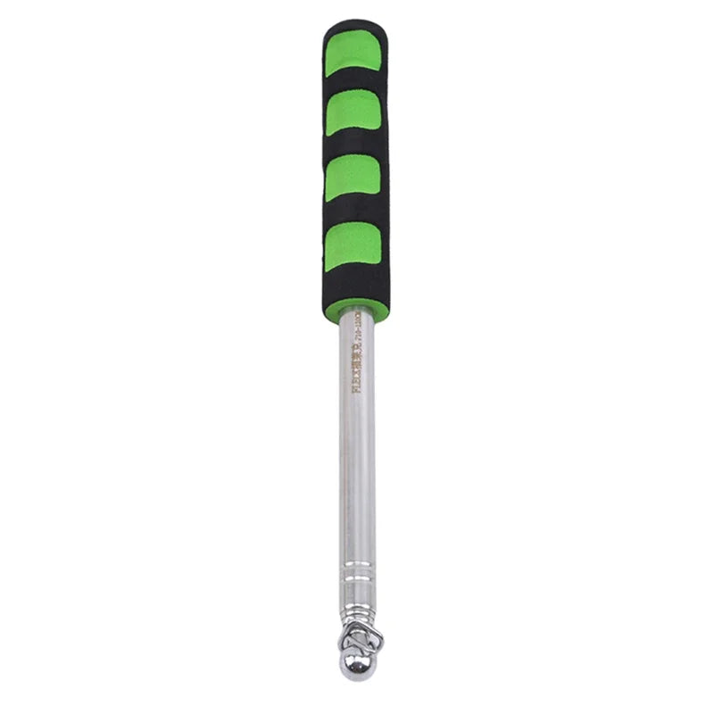Extendable Flagpole Pointer Telescopic Banner Pole for School Teaching Tour Guide Multi purpose Windsock Guide Tool Peaceful Pleasures Health and Wellness Green 1.6m