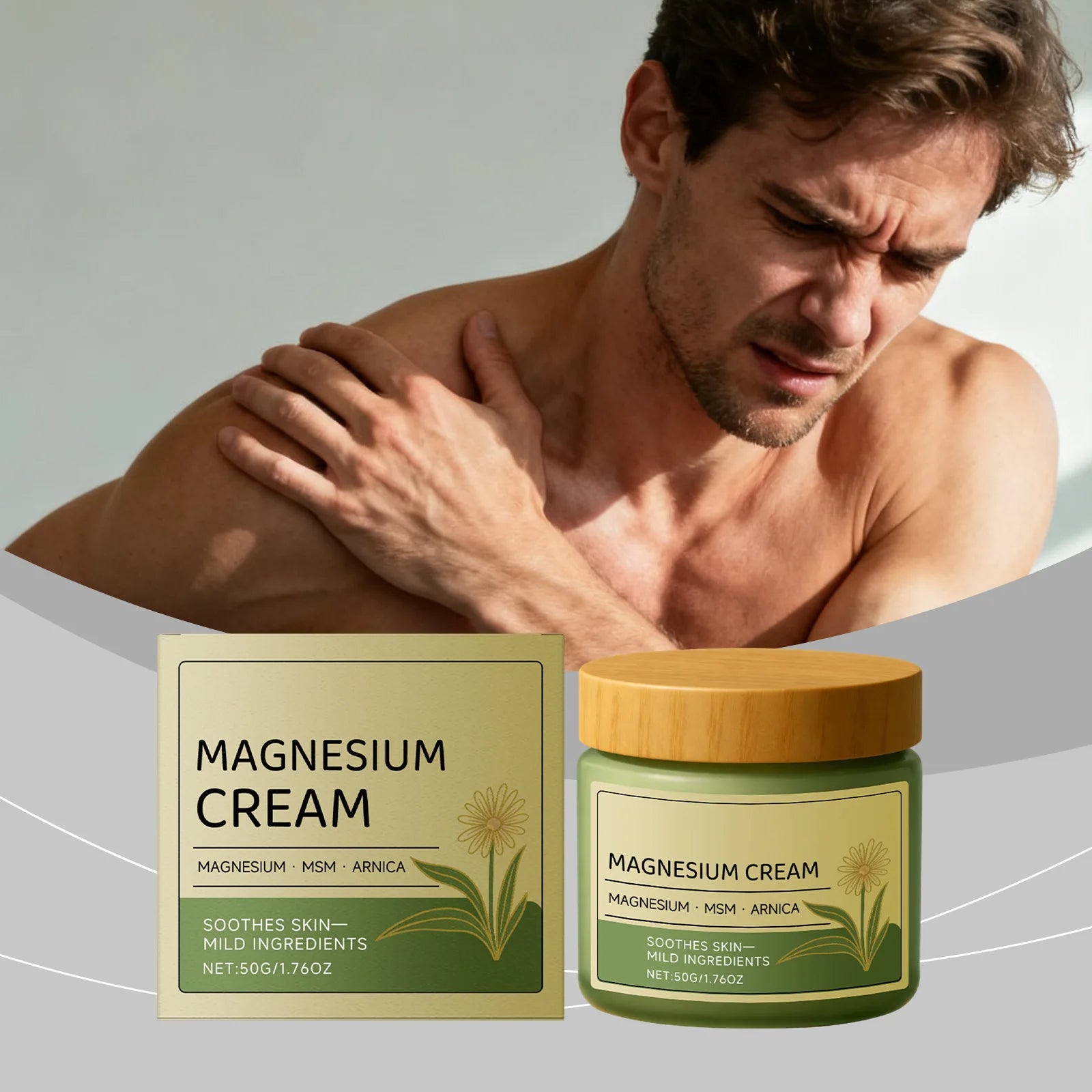 Nerve Total Relief Cream Glow Hydrating Firming Skin Relief Knees Muscles Soothing Skin Moisturizing Body External Massage Care Peaceful Pleasures Health and Wellness