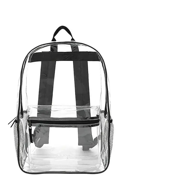 Clear PVC Stadium Backpack | Waterproof Dual Zipper 20–35L