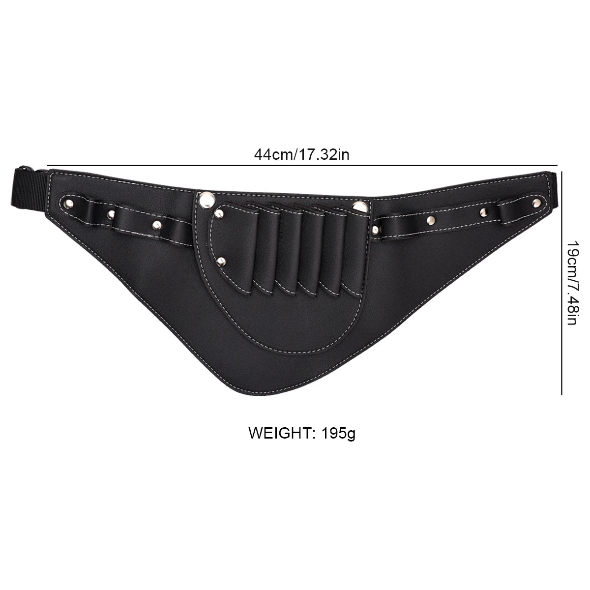 Barber Scissors Waist Pack | Multi-Pocket Tool Belt Organizer Durable PU Leather Adjustable Belt Hairdressing Tools Supplies Peaceful Pleasures Health and Wellness