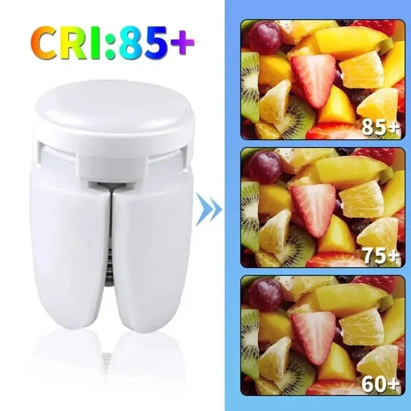 28W E27 Fan Shaped Foldable LED Bulb 40 Bulbs Deformation Suitable For Homes Warehouses and Garages Bright White Light Peaceful Pleasures Health and Wellness