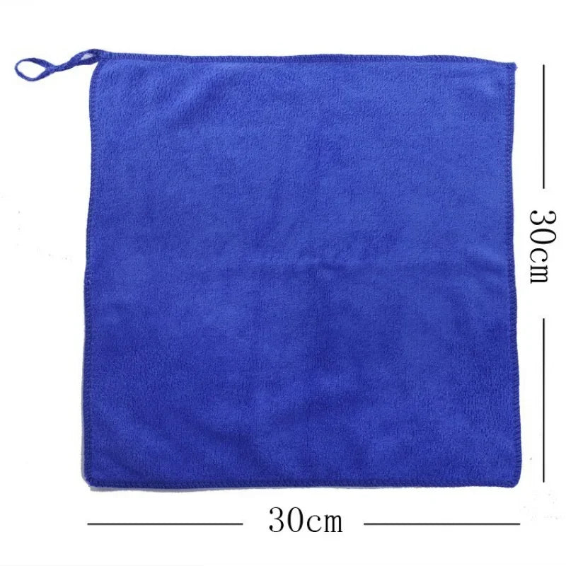 30x30cm Microfiber Car Wash Cloth – No-Shed Waxing Towel