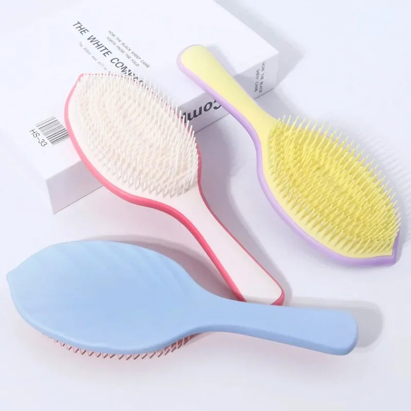 Leaf-Shaped Air Cushion Detangling Comb for Wigs & Hair Detangling Hair Comb Peaceful Pleasures Health and Wellness