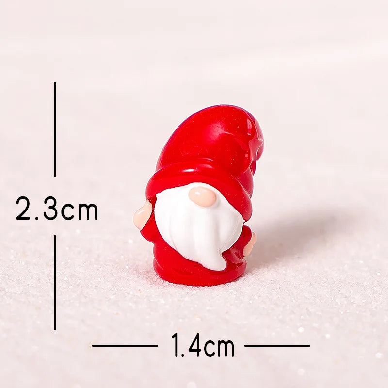 Cute Red Dwarf Gnome Figurine | Mini Garden Landscape Ornament