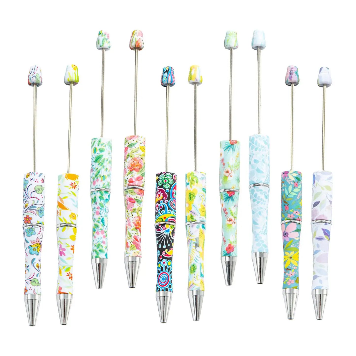 10-Pack Beadable Ballpoint Pens – DIY Bead Pens for Writing
