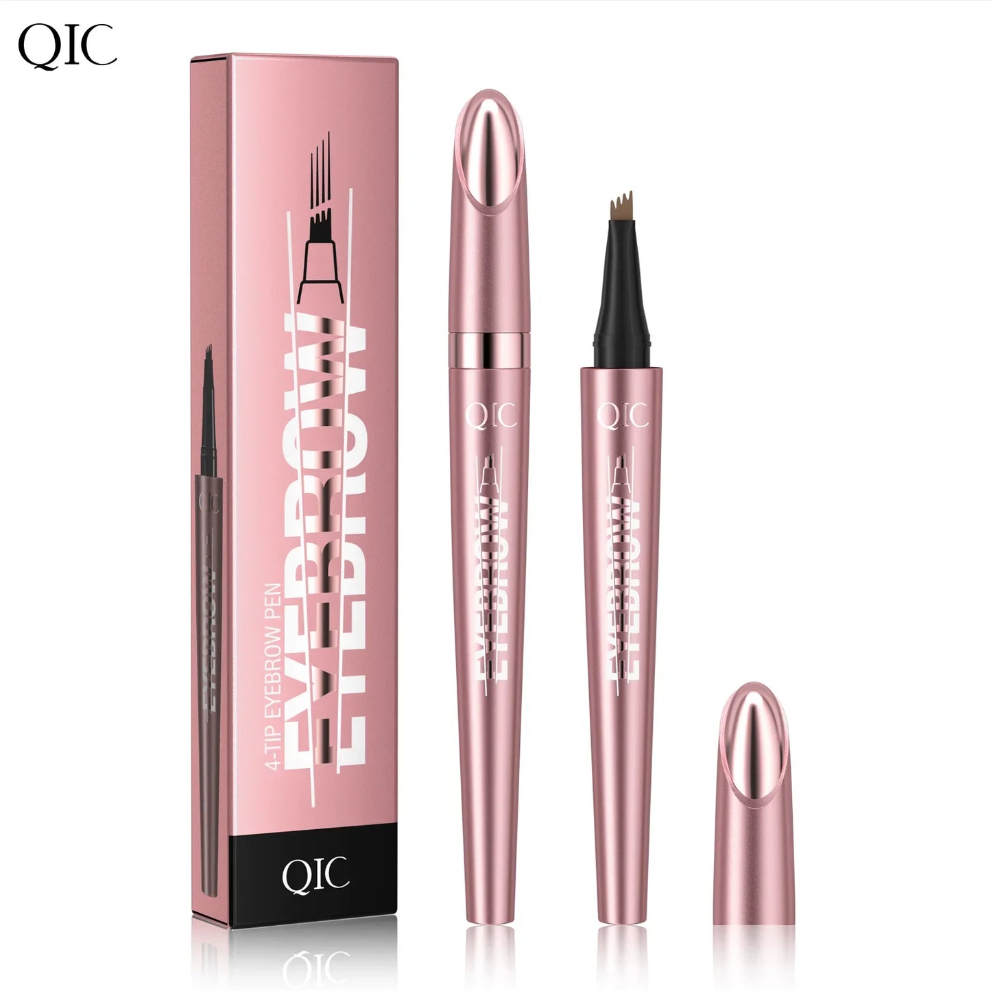 QIC 4-Claw Liquid Eyebrow Pen – 3D Microblading Brow Makeup