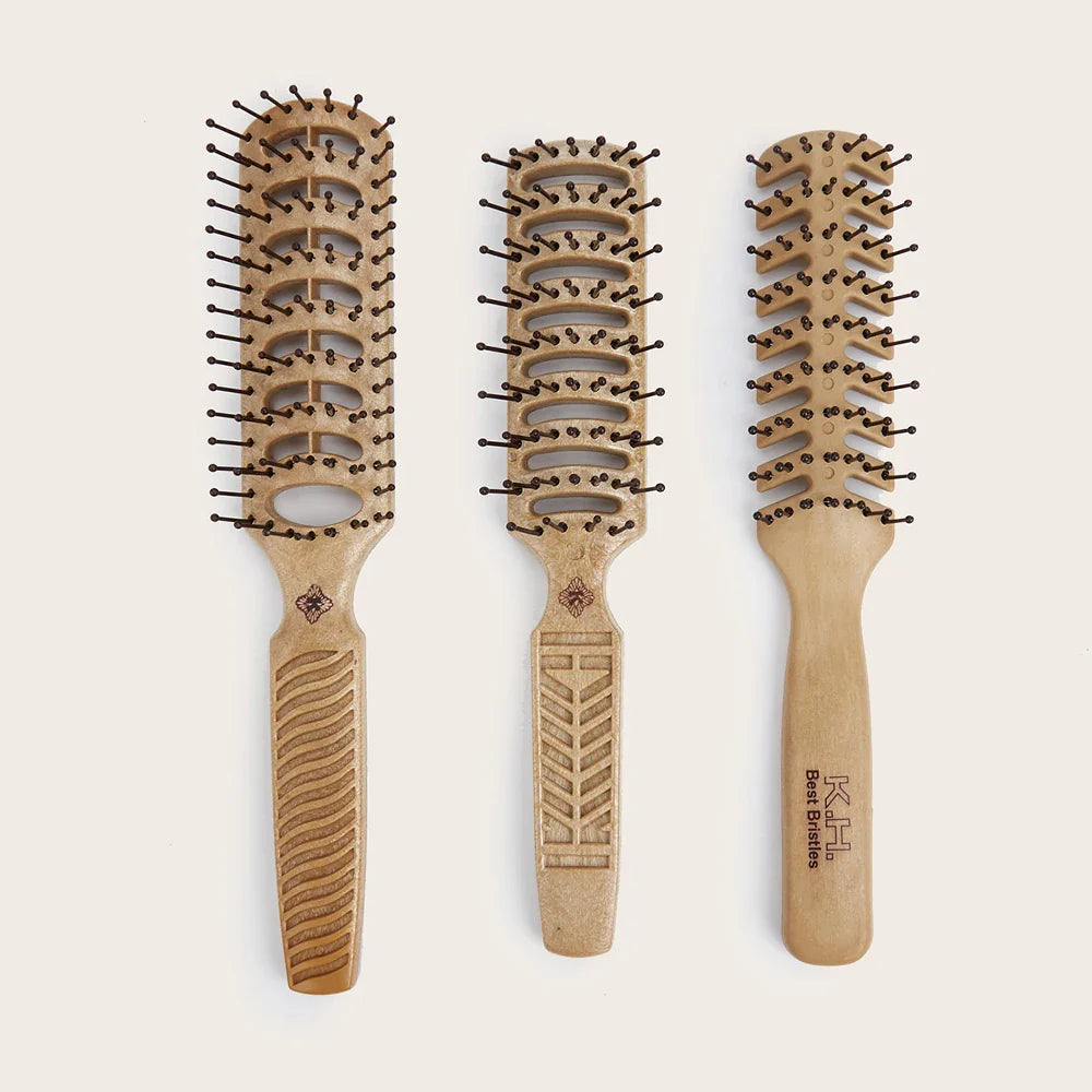 Wooden Wide-Tooth Hair Comb | Scalp Massage & Styling Brush