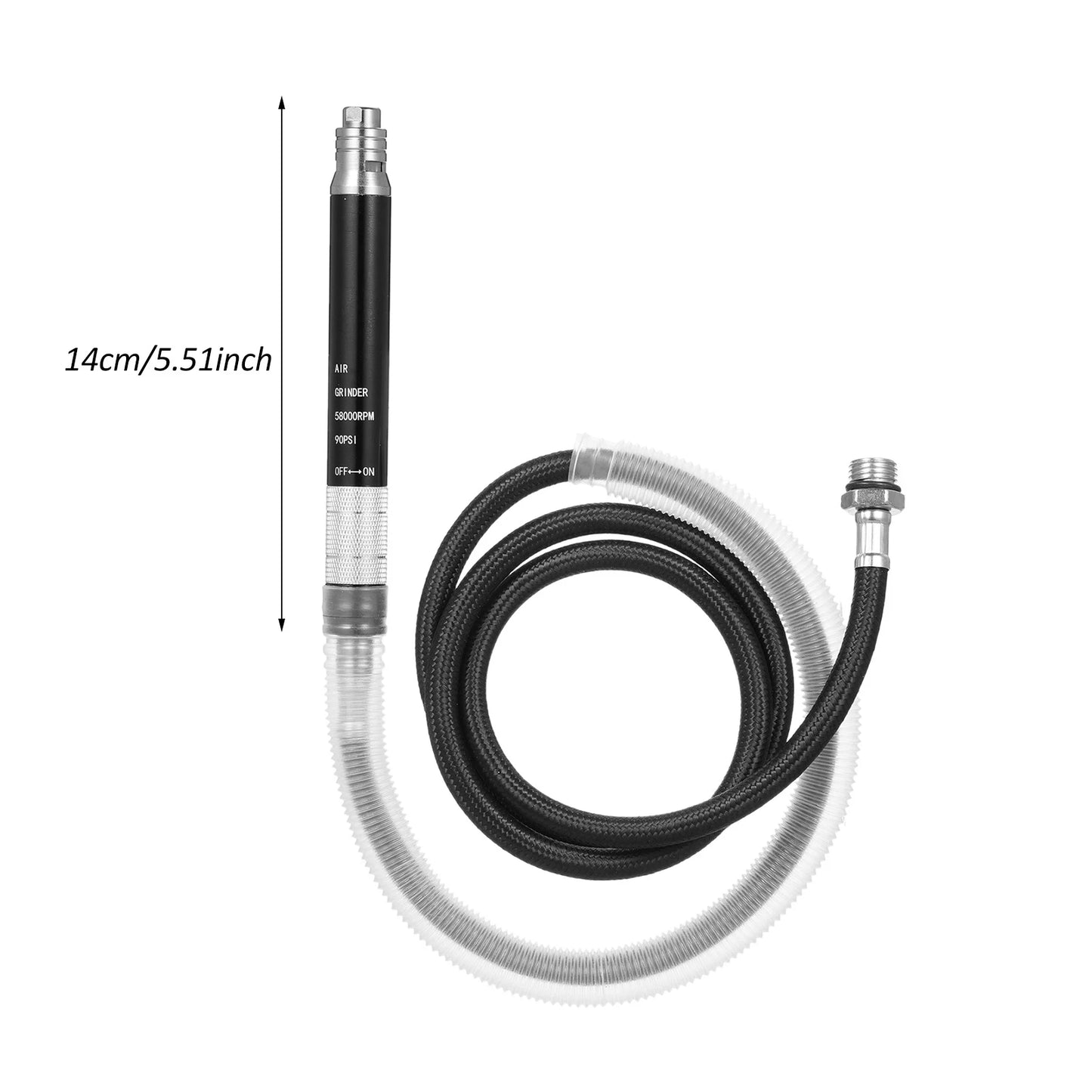 Pencil Air Grinder Hose 2 Collets 1 Pneumatic Rotary Pen Stepless