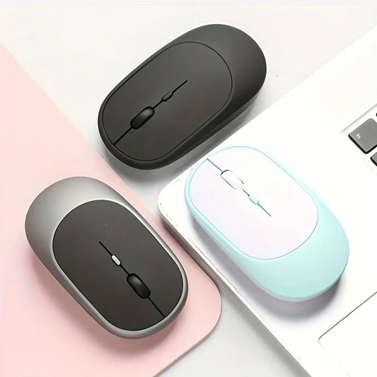 Bluetooth-compatible Wireless Mouse Rechargeable Mouse Gamer Dual Modes 2.4G USB Mice For Laptop iPad Tablet PC Macbook Mause Peaceful Pleasures Health and Wellness