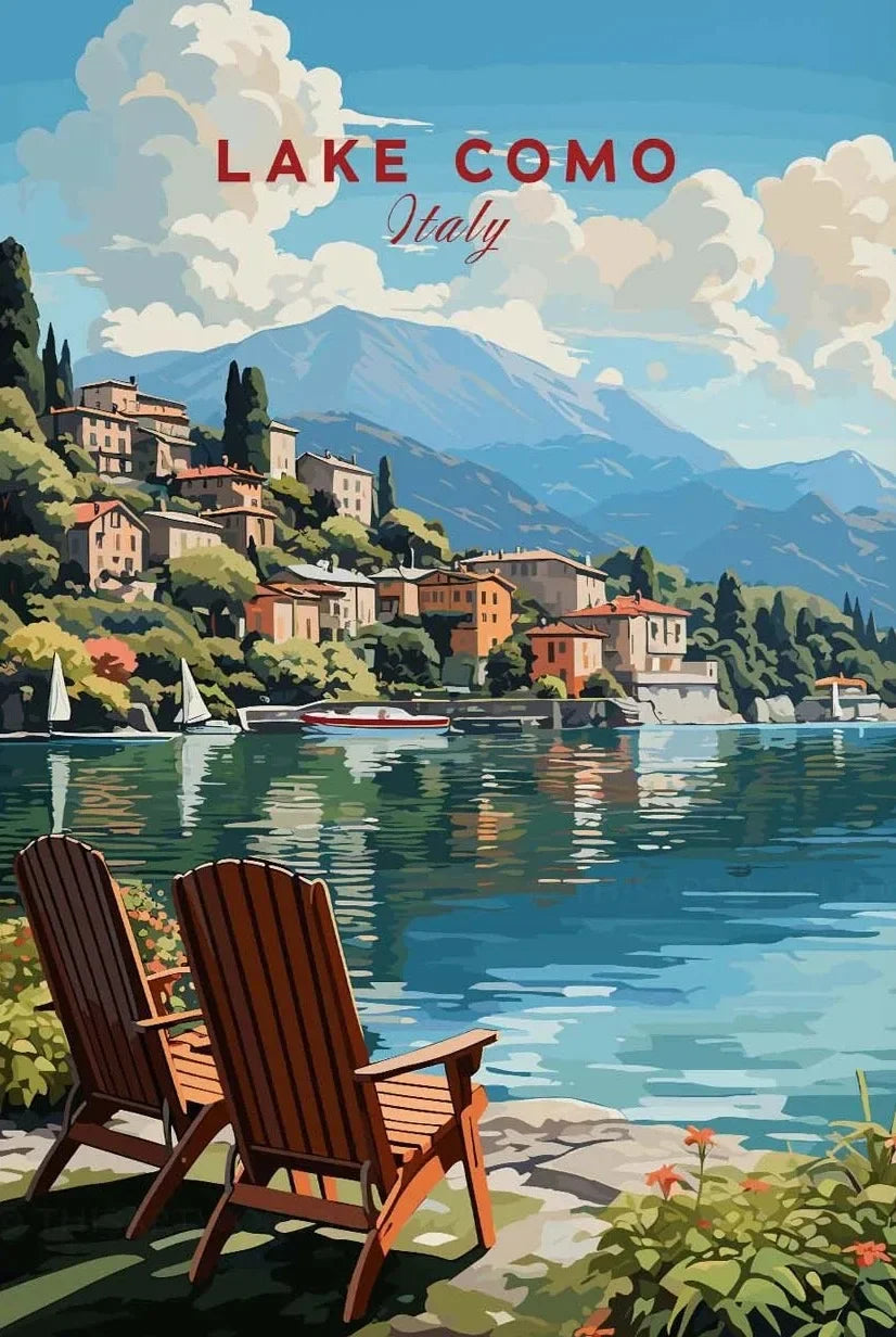 Europe Landscape Canvas Wall Art | Italy Greece France Poster