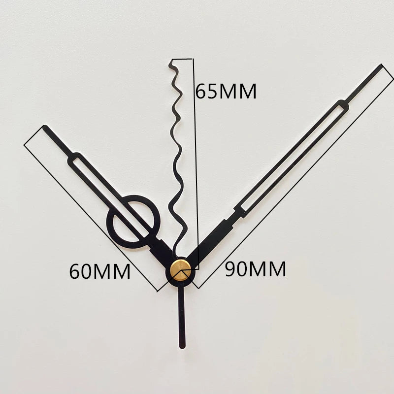 Silent Mute DIY Wall Clock Movement with Hands – Quartz Mechanism Repair Kit