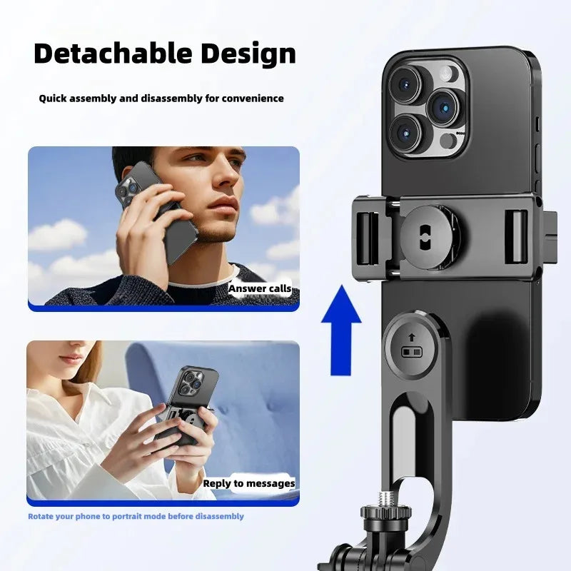 WIFIT Selfie Stick with Adjustable Tripod, 360° Shooting, Detachable Phone Holder, Bluetooth,1.7m Telescopic,Android/iOS Peaceful Pleasures Health and Wellness