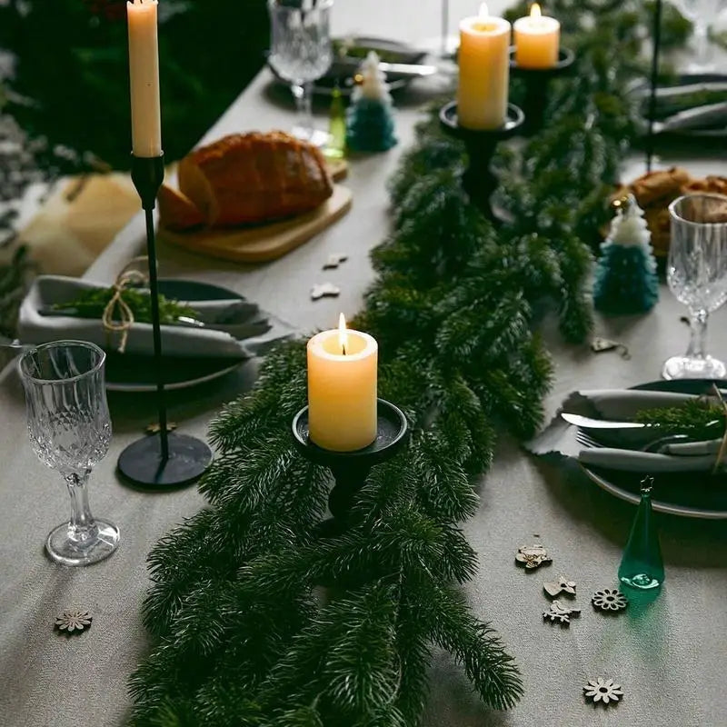 Real Touch Christmas Pine Garland | Norfolk Pine Holiday Decor