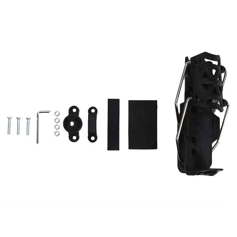 No Drill Motorcycle Bike Cup Holder 360° Rotatable Adjustable Handlebar Water Bottle Rack for Electric Scooter Bicycle Peaceful Pleasures Health and Wellness Black