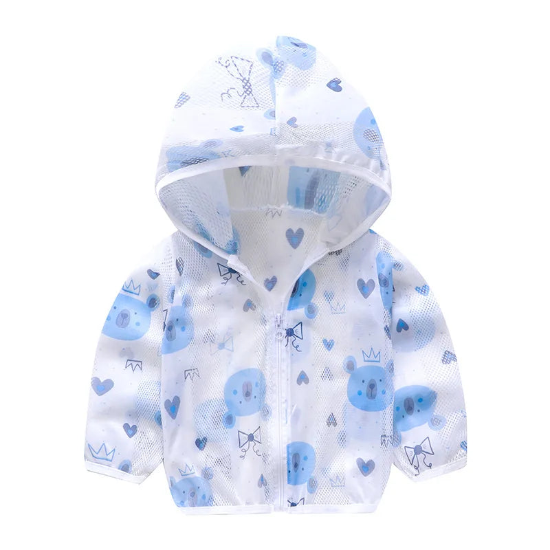 Kids Hooded Sun Protection Jacket | Baby Boys & Girls Ages 1–3