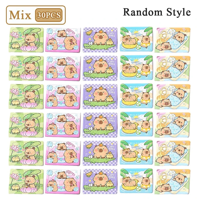 Capybara Jigsaw Puzzles for Kids – Educational 5-Piece Toy