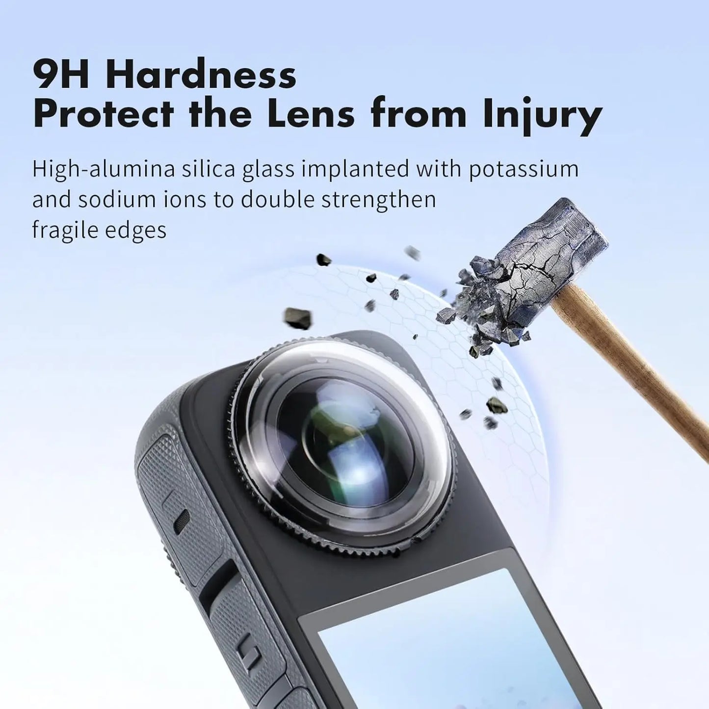 Optical Glass Lens Protector for Insta360 X5 | 9H AR Coated