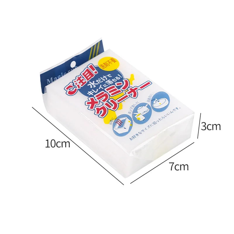 Multi functional sponge wipe magic wipe magical white sponge block white shoe cleaning block kitchen bathroom cleaning artifact Peaceful Pleasures Health and Wellness Cleaning block 20pc