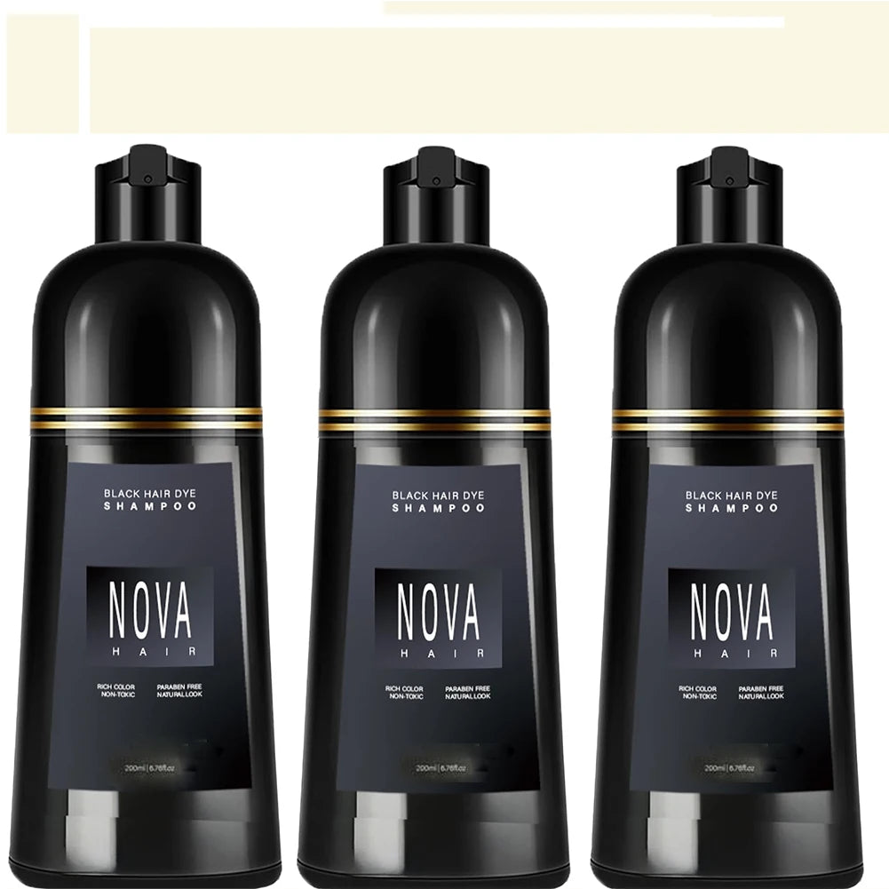 Gray Hair Color Shampoo – Long-Lasting Dye in Minutes Peaceful Pleasures Health and Wellness 3pcs
